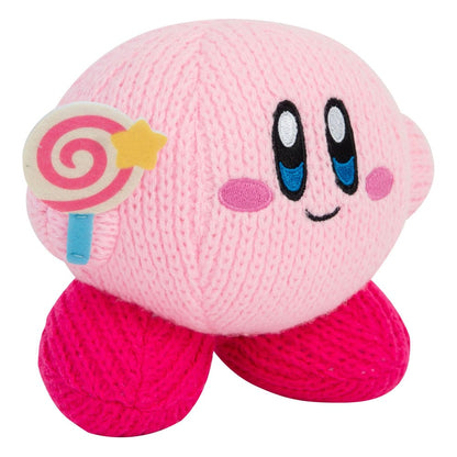 Kirby Nuiguru-Knit pluchen figuur Kirby met onoverwinnelijke snoepstaf