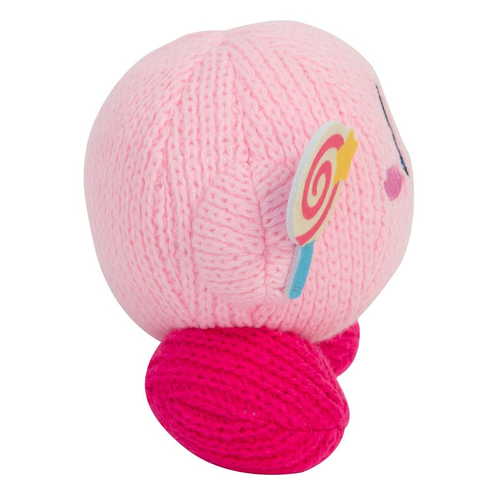 Kirby Nuiguru-Knit pluchen figuur Kirby met onoverwinnelijke snoepstaf