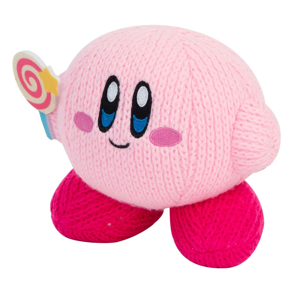 Kirby Nuiguru-Knit pluchen figuur Kirby met onoverwinnelijke snoepstaf