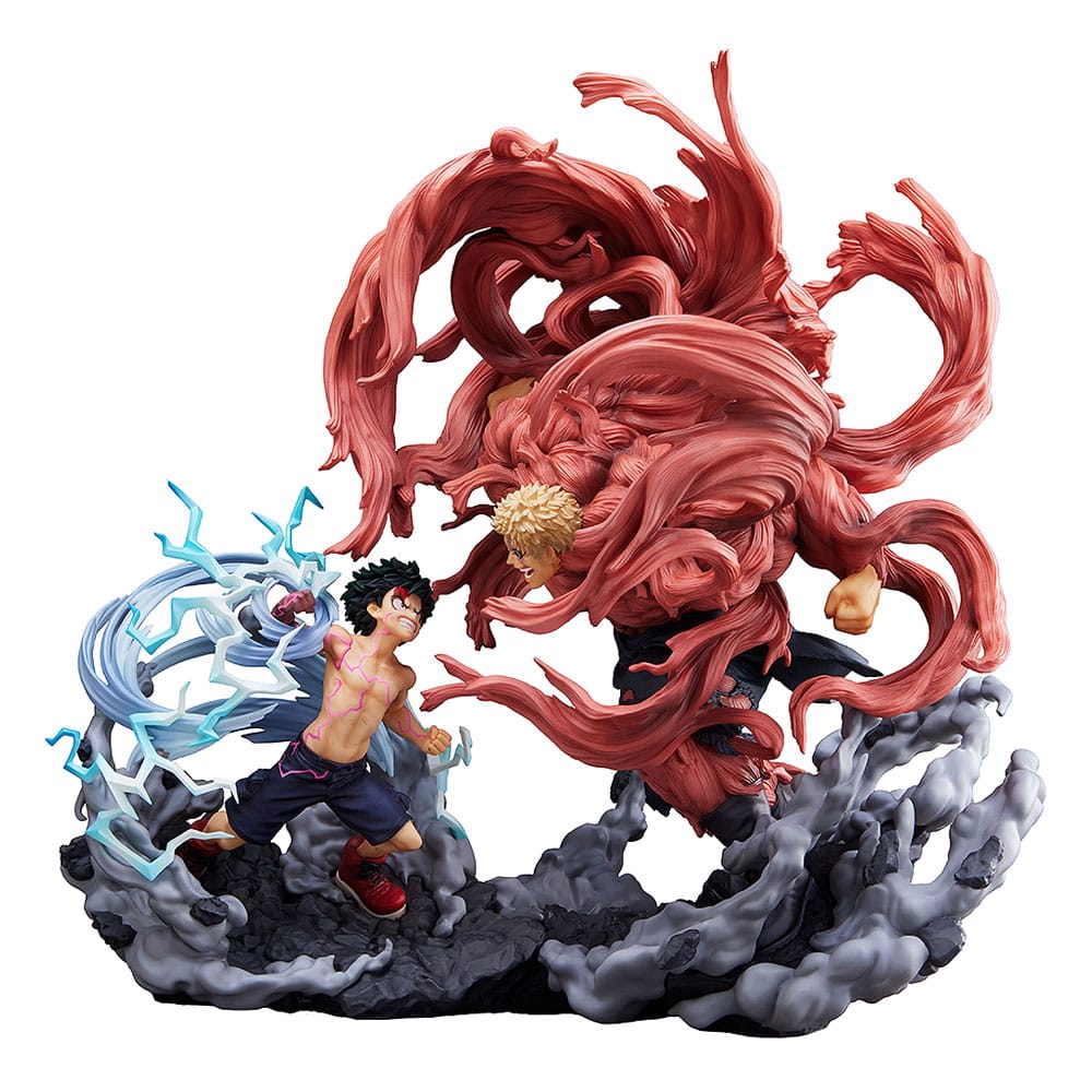 Min helt Academia Super Situation PVC Statue Izuku Midoriya vs. Muscular 30 cm