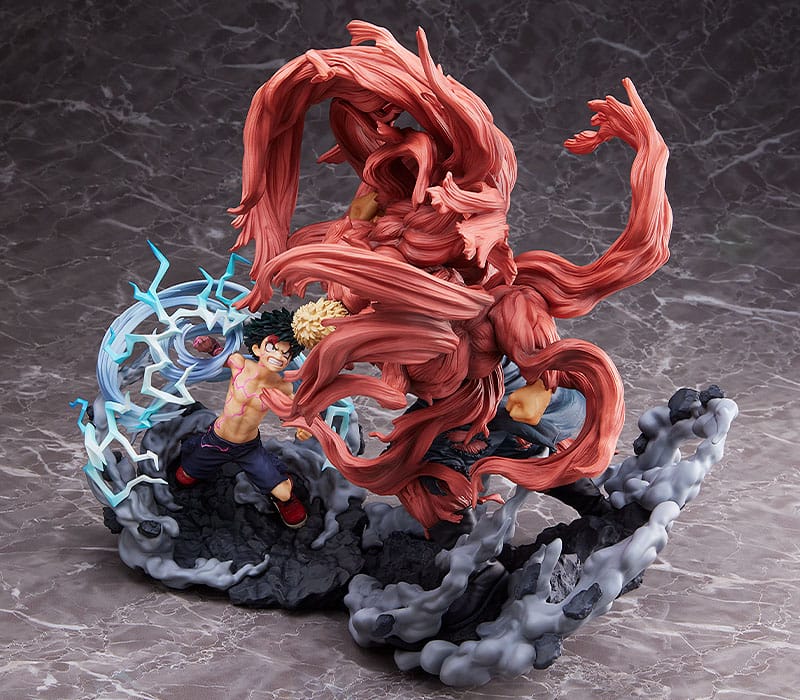 Min helt Academia Super Situation PVC Statue Izuku Midoriya vs. Muscular 30 cm