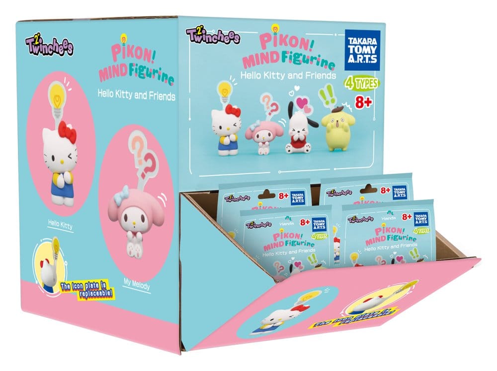 Sanrio Twinchees Mini figurines Hello Kitty & Friends Pikon Mind 5 cm Blind Pack Display (24)
