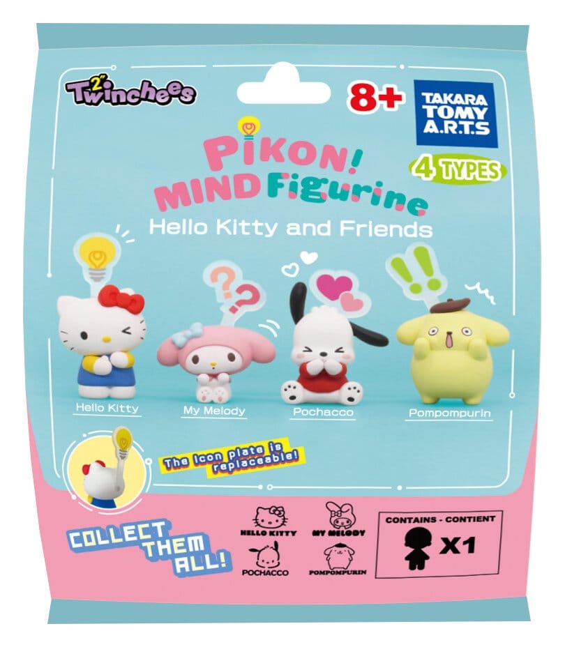 Sanrio Twinchees Mini figurines Hello Kitty & Friends Pikon Mind 5 cm Blind Pack Display (24)