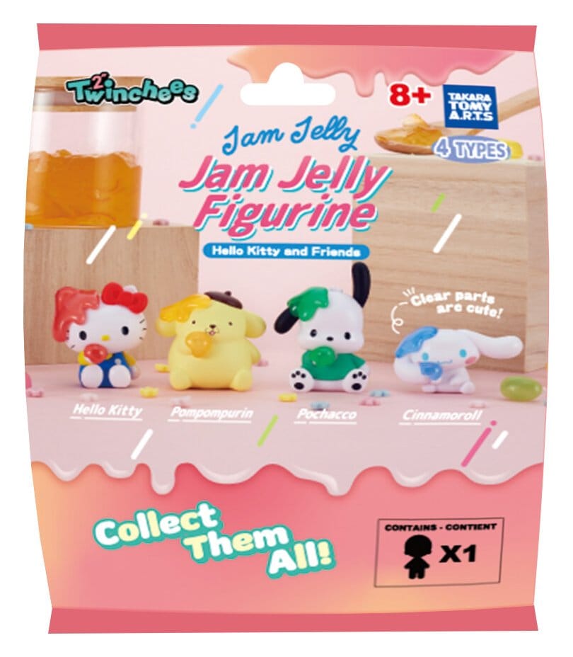Sanrio Twinchees Mini figurines Hello Kitty & Friends Jam Jelly 5 cm Blind Pack Display (24)