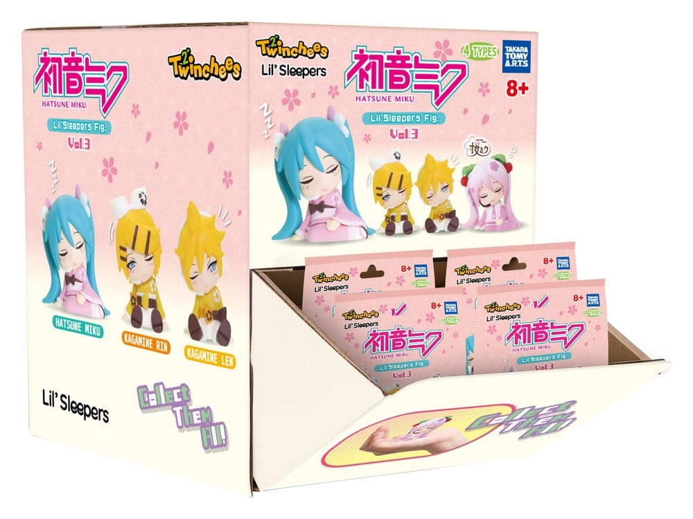 Hatsune Miku Twinchees Mini figurines Lil' Sleepers Wave 3 5 cm Blind Pack Display (24)