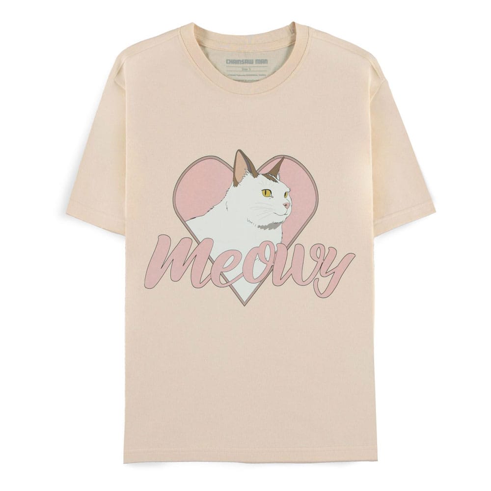 Motorsav mand t-shirt meowy