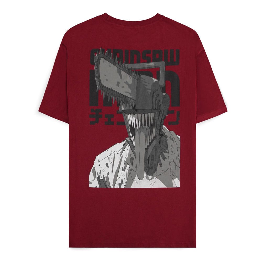 T-Shirt Homme Tronçonneuse Smile Bordeaux