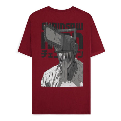 T-Shirt Homme Tronçonneuse Smile Bordeaux