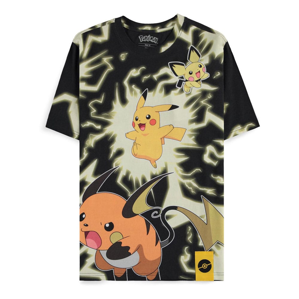 T-shirt Pokémon Mirage Aop Pikachu Lightning