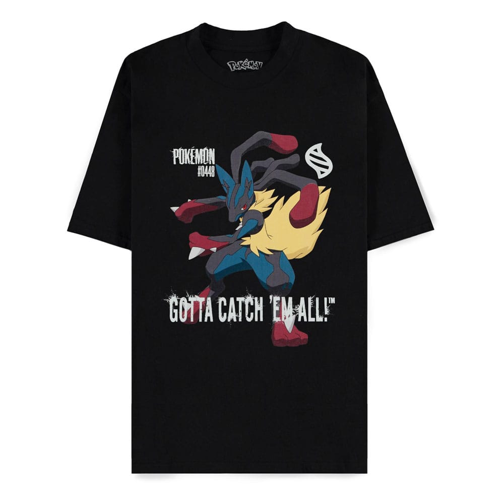 Maglietta Pokémon Mega Evoluzioni Mega Lucario Devo catturarli tutti