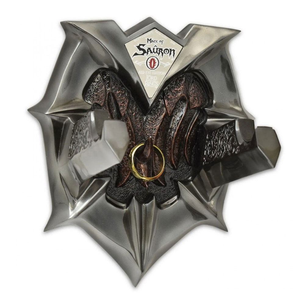 El señor de los anillos réplica 1/1 maza de sauron con un anillo