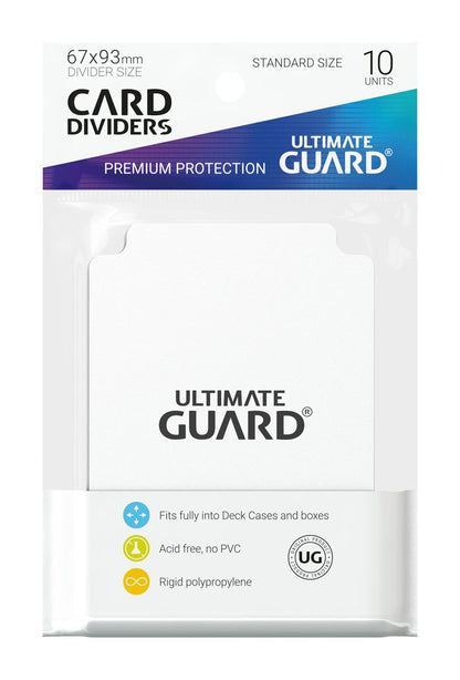 Dimensioni standard di divisori di carta di guardia Ultimate (10) - Bianco