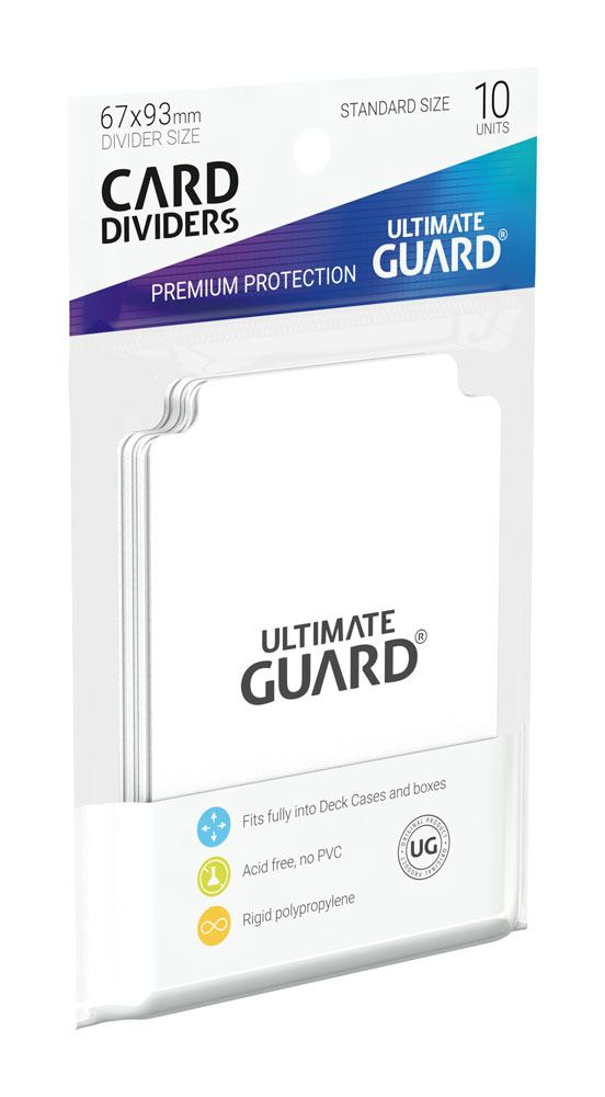 Dimensioni standard di divisori di carta di guardia Ultimate (10) - Bianco