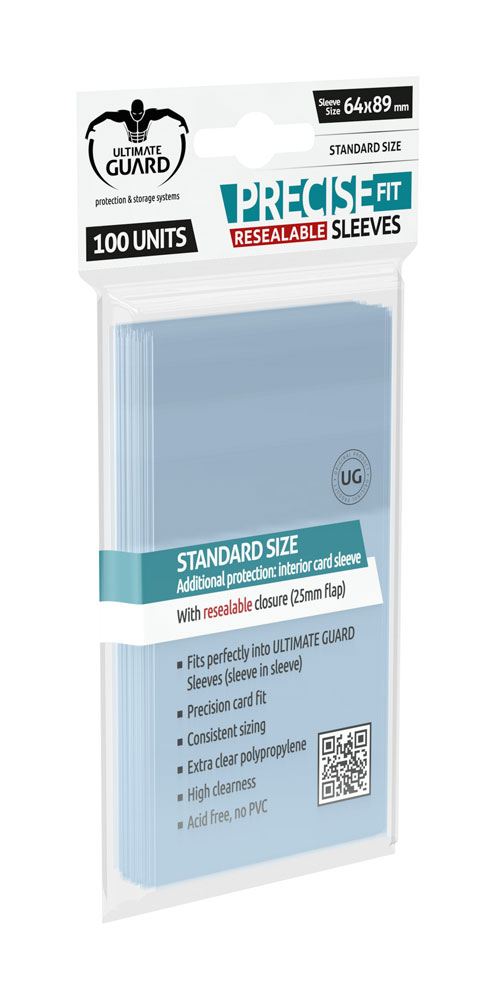 Ultimate Guard Precise-Fit Sleeves Standard Size (100) - Resealable