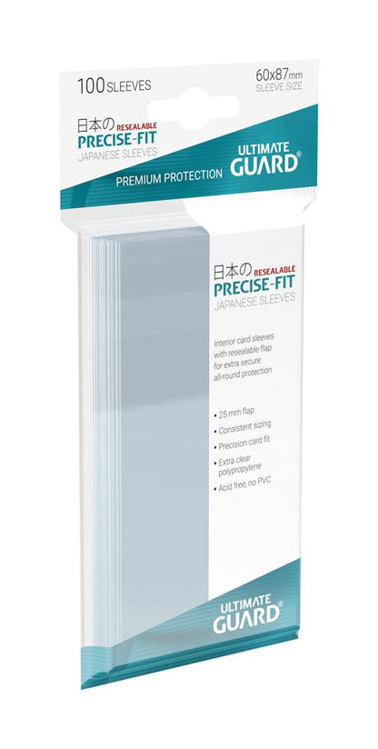 Ultimate Guard Precise-Fit Sleeves Japanese Size (100) - Resealable