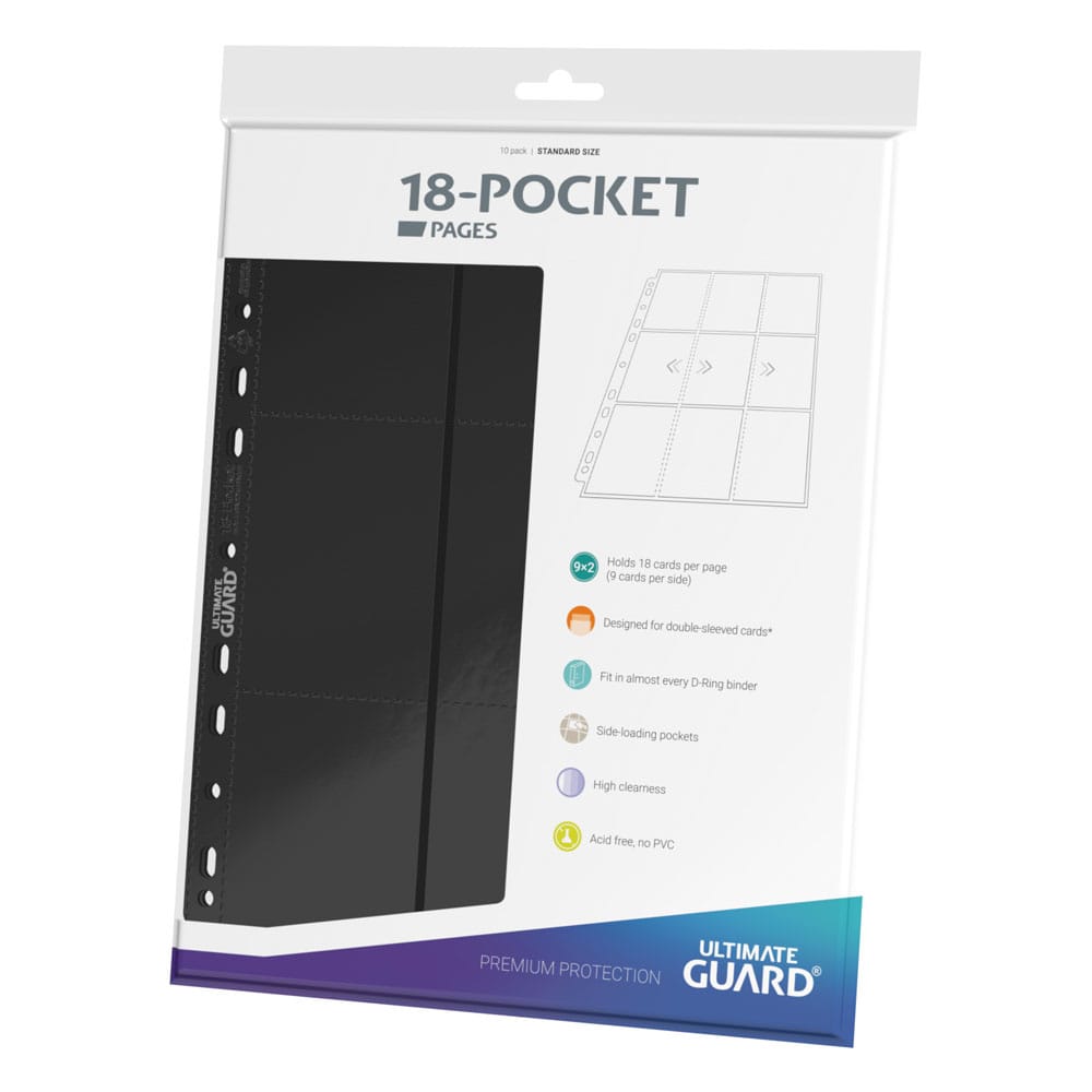 Ultimate Guard 18-Tocket-Seiten Seitenladung (10)-Schwarz