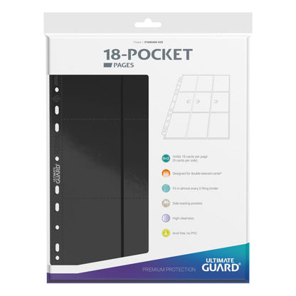 Ultimate Guard 18-Tocket-Seiten Seitenladung (10)-Schwarz
