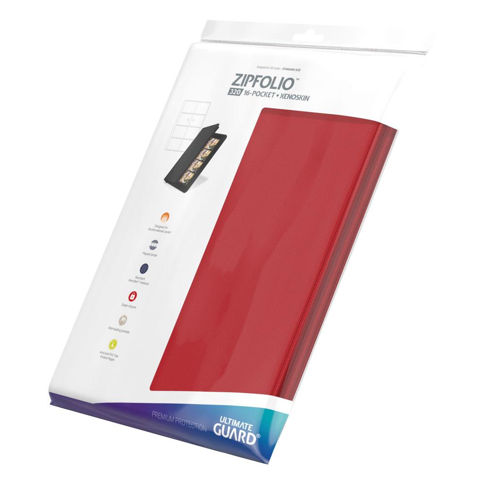 Ultimate Guard Zipfolio 320 16-Pocket Xenoskin - Red