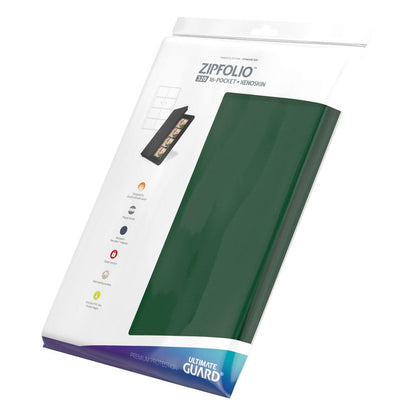 Ultimate Guard Zipfolio 320 16-Pocket Xenoskin - Green