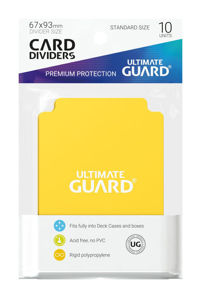Ultimate Guard Card Dividers Standardstørrelse (10) - Gul