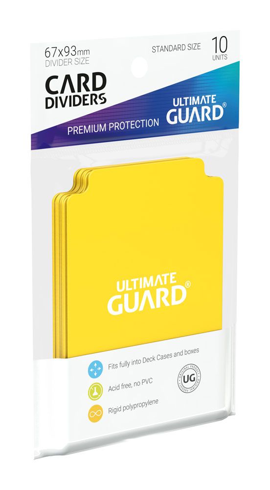 Ultimate Guard Card Dividers Standardstørrelse (10) - Gul