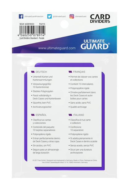 Ultimate Guard -Kartenteiler Standardgröße (10) - lila