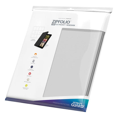 Ultimate Guard Zipfolio 480  24-Pocket Xenoskin - White