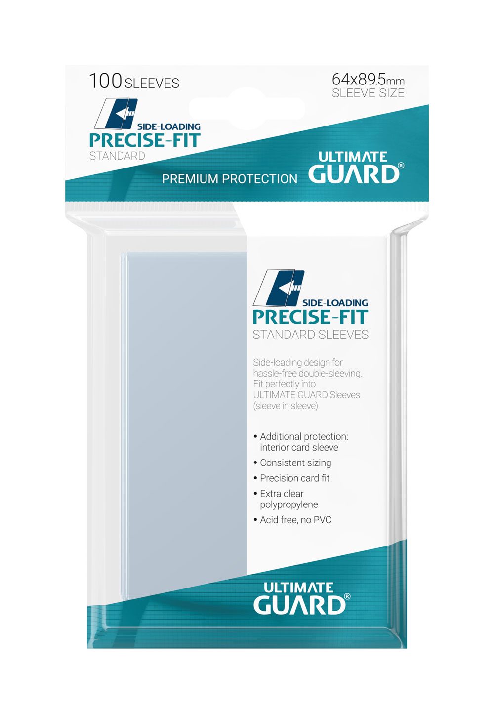Ultimate Guard präzise-fit-Ärmel Standardgröße (100)-Seitenbelastung