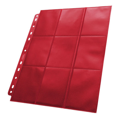 Ultimate Guard 18-Pocket Pages Side-Loading (50) - Red