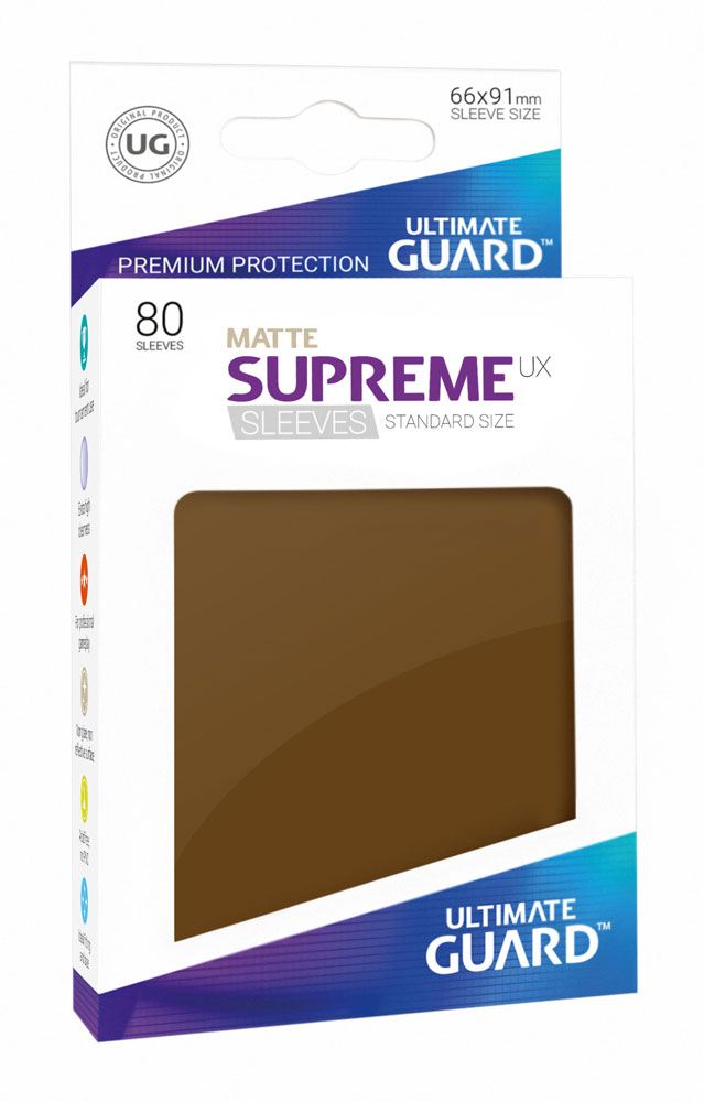 Ultimate Guard Supreme UX Kollu Standart Boyut Mat Kahverengi (80)