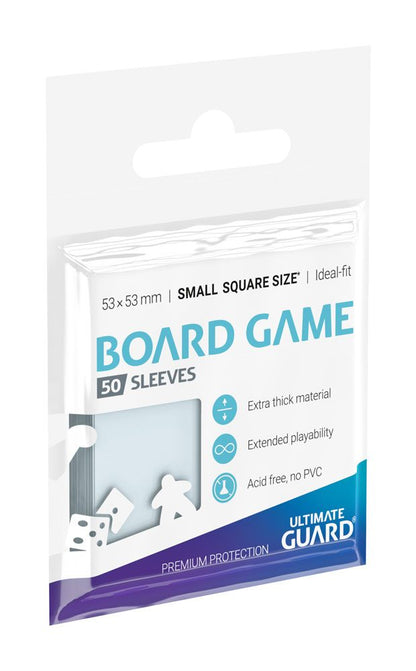 Manches premium Ultimate Guard pour cartes de jeu de société Small Square (50)