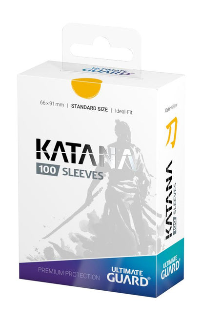 Dimensioni standard di guardia Katana Ultimate Guard (100) - Giallo