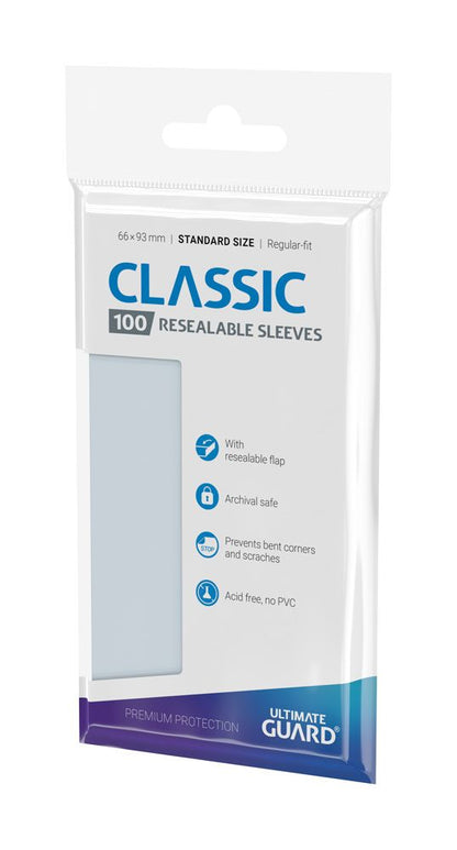 Ultimate Guard Classic Sleeves Standard Größe (100) - wiederverschließbar