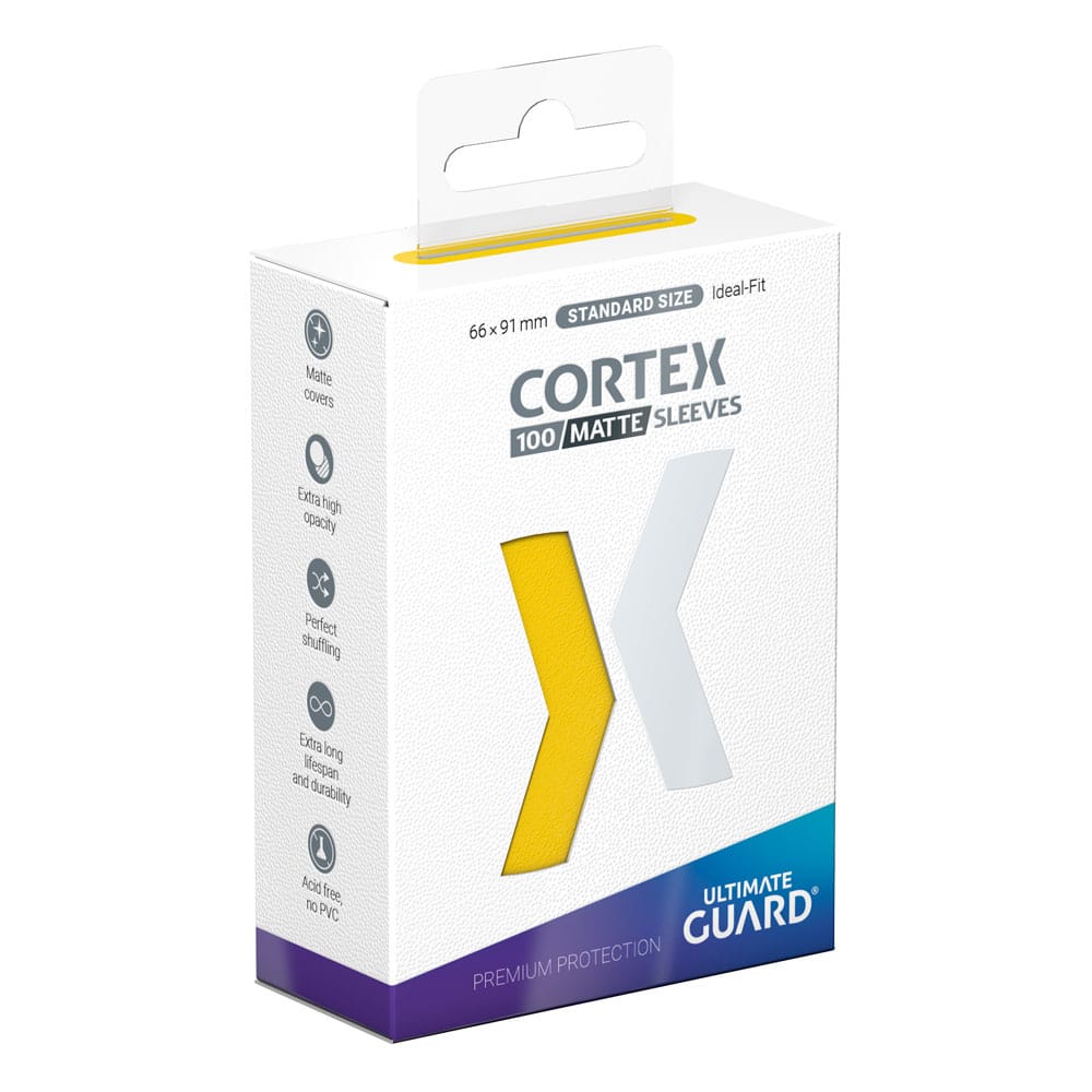 Ultimate Guard Cortex ærmer Matte standardstørrelse (100) - Gul