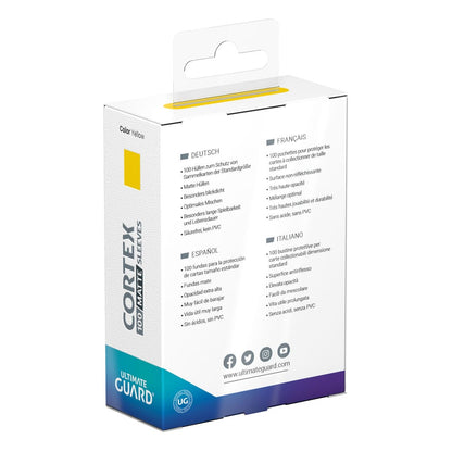 Ultimate Guard Cortex ærmer Matte standardstørrelse (100) - Gul