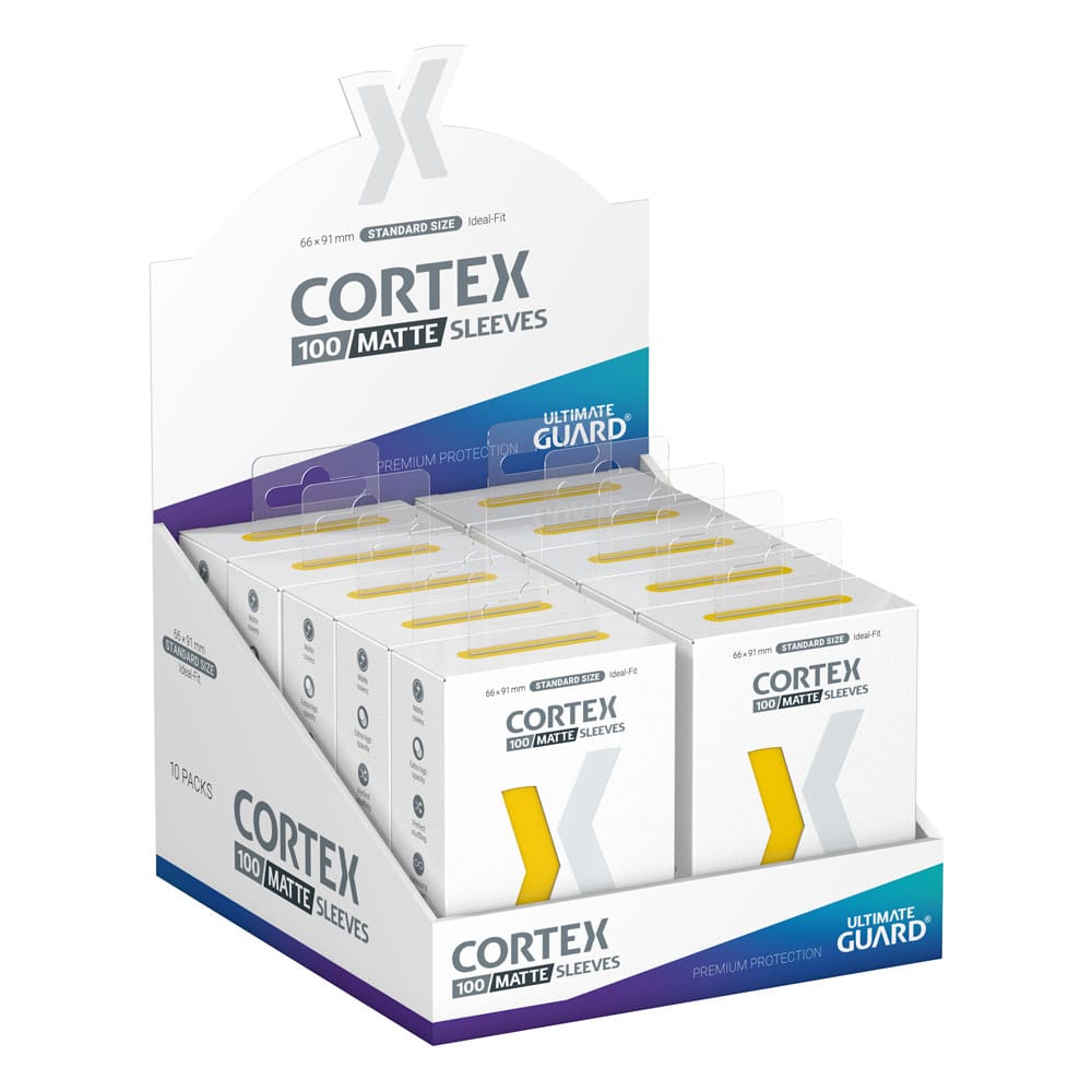 Ultimate Guard Cortex ærmer Matte standardstørrelse (100) - Gul