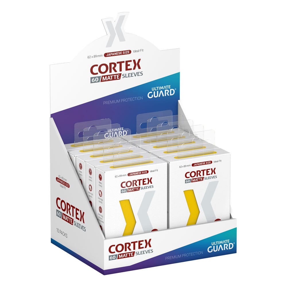 Ultimate Guard Cortex Sleeves Matte japansk størrelse (60) - Gul