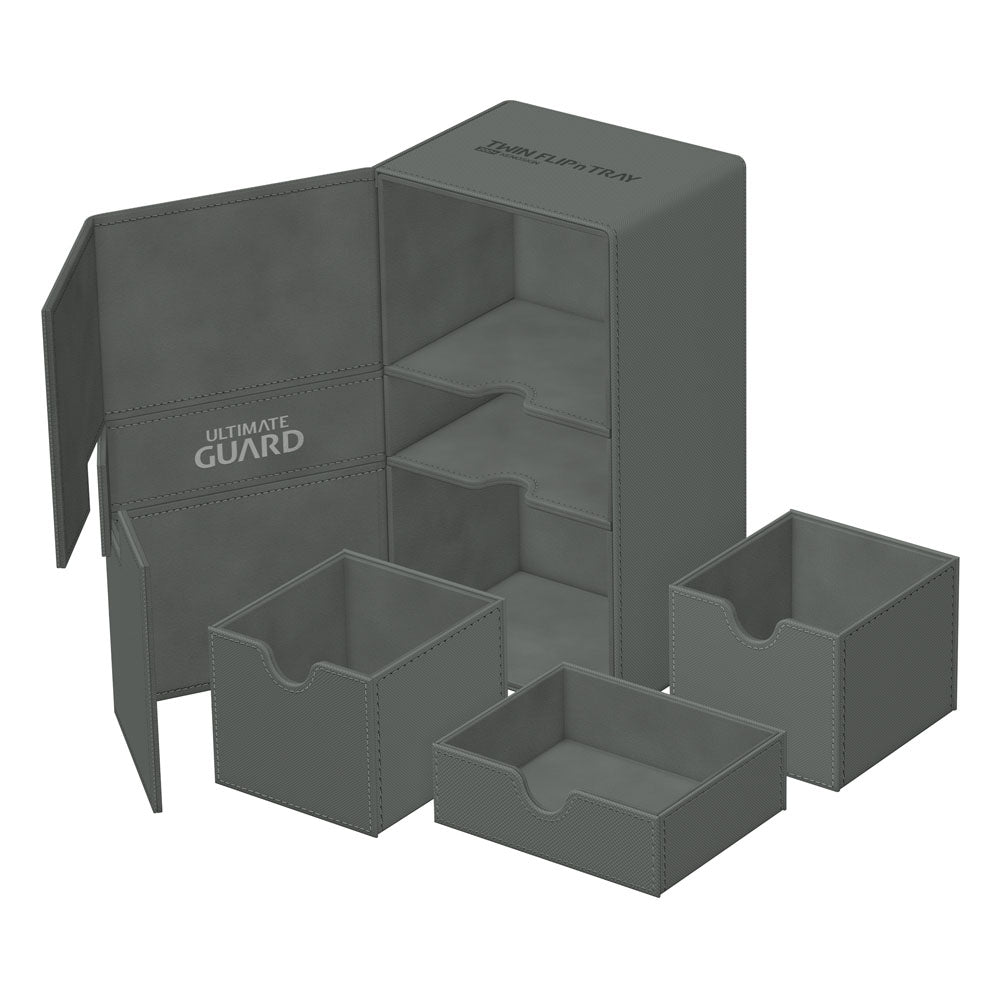 Ultimate Guard Twin Flip'n'Tray 200+ Xenoskin - Grå