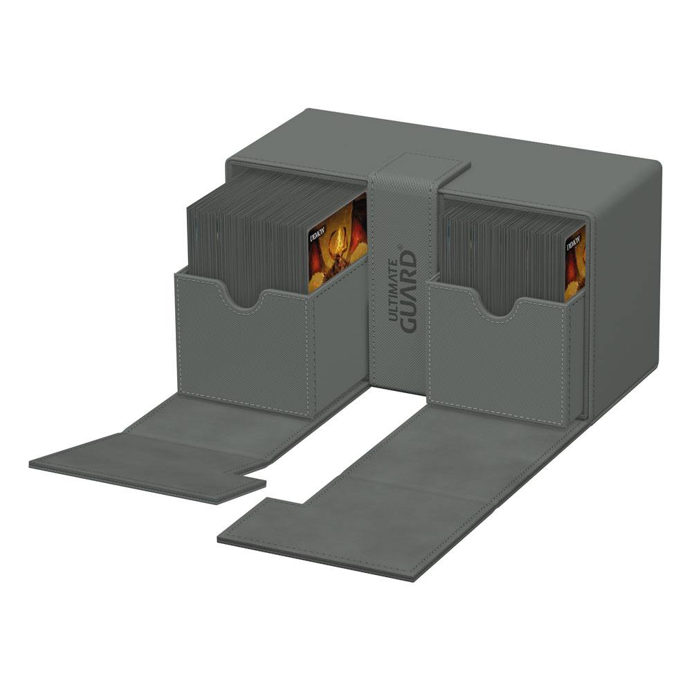 Ultimate Guard Twin Flip'n'Tray 200+ Xenoskin - Grå