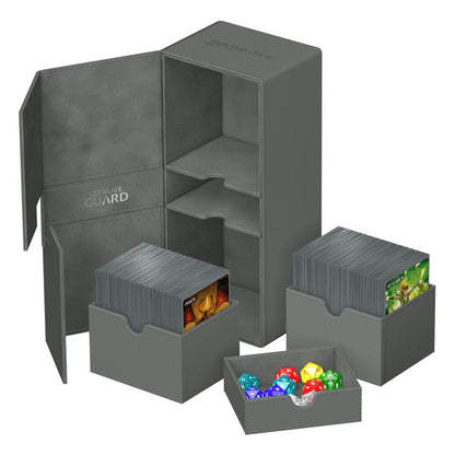 Ultimate Guard Twin Flip'n'Tray 266+ Xenoskin - Grau