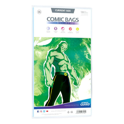 Ultimate Guard Comic Bags Polalable (100) - Nåværende størrelse