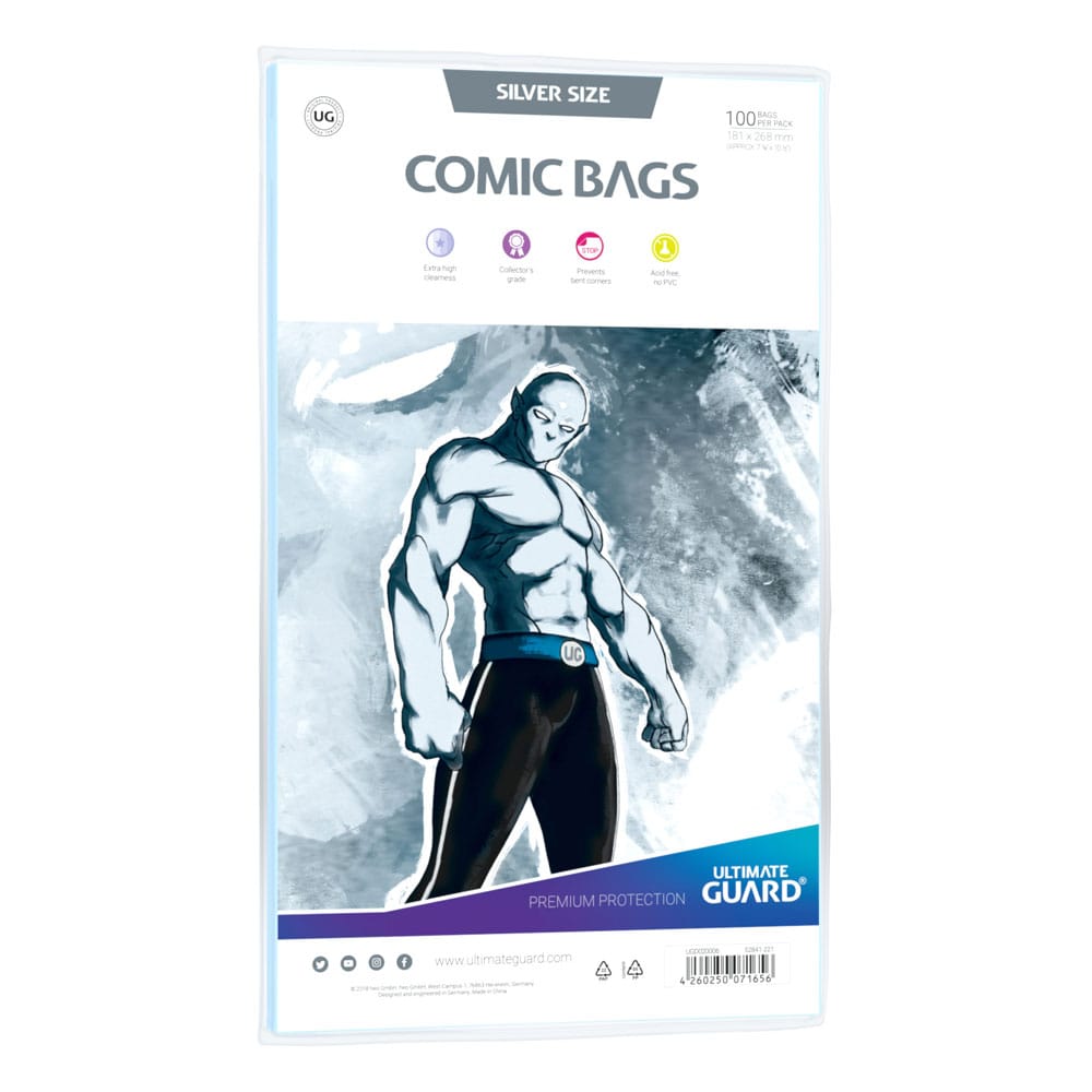 Ultimate Guard Comic Sacs Standard (100) - Taille d'argent