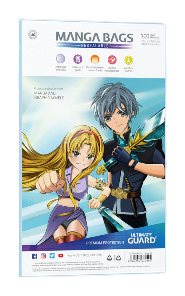 Ultimate Guard Manga Bags wiederverschleißbar (100)