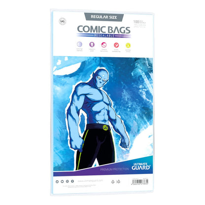 Ultimate Guard Comic Torbalar Yeniden Yapılabilir (100) - Normal Boyut