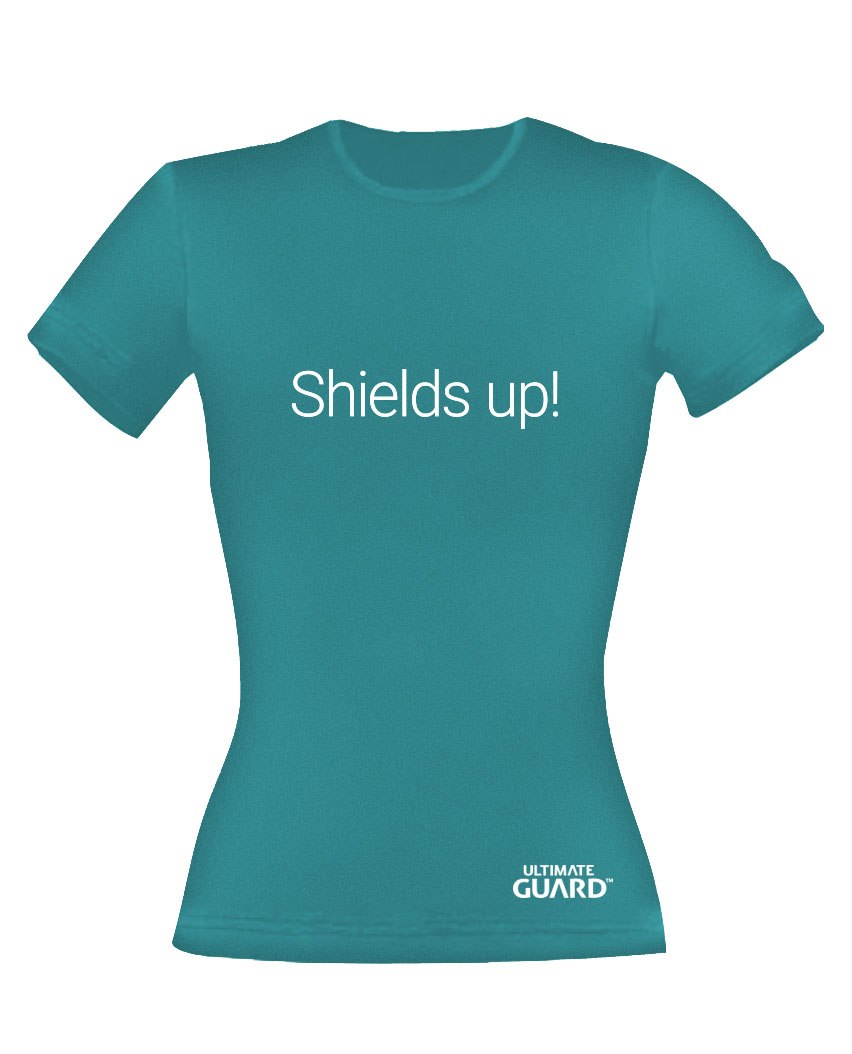 Ultieme Guard Dames T-shirt Schilden omhoog! Petrol Blauw