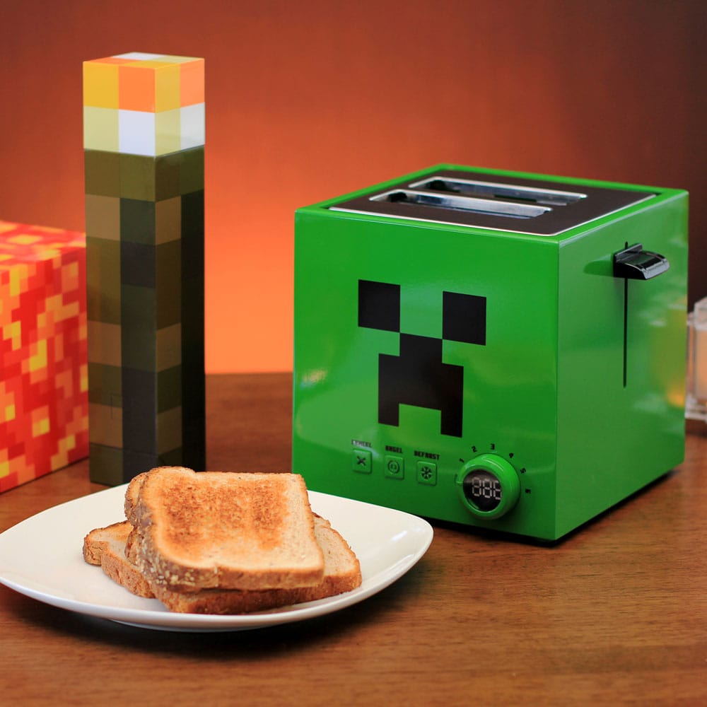Minecraft Brödrost Grön Creeper Cube