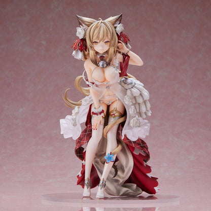 Carattere originale PVC Statua kaeru no ko illustration cat 25 cm