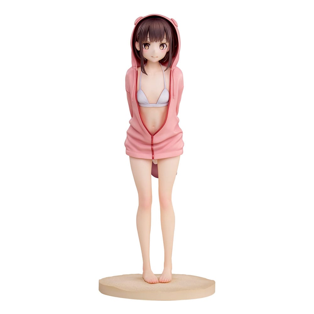 Carattere originale PVC Statue Swimsuit Hoodie Misaki Illustrazione di Jonsun 26 cm