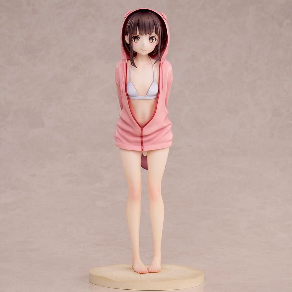 Carattere originale PVC Statue Swimsuit Hoodie Misaki Illustrazione di Jonsun 26 cm