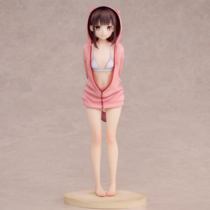 Carattere originale PVC Statue Swimsuit Hoodie Misaki Illustrazione di Jonsun 26 cm